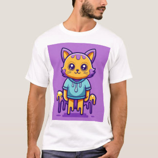 Katzen-Cartoon T-Shirt