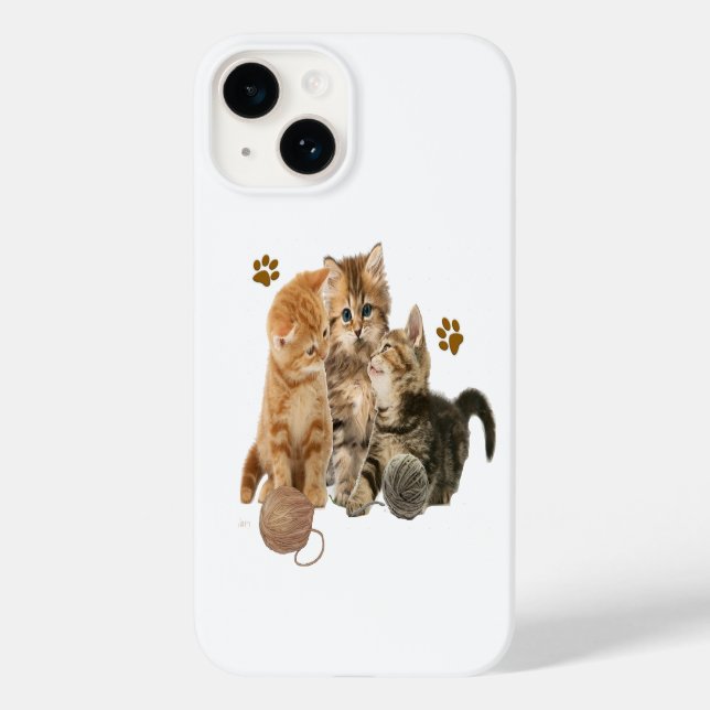Katzen Case-Mate iPhone 14 Hülle (Rückseite)