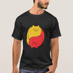 Katzen Cat Funny Niedlich Unglaublich witzig Yin Y T-Shirt