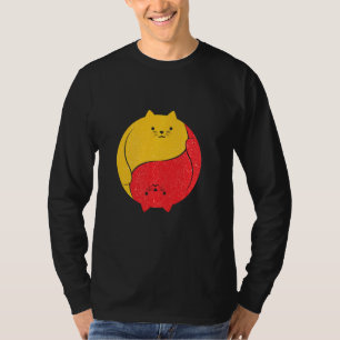Katzen Cat Funny Niedlich Unglaublich witzig Yin Y T-Shirt