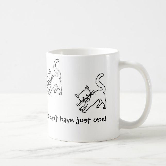 Katzen-Chips Kaffeetasse (Rechts)