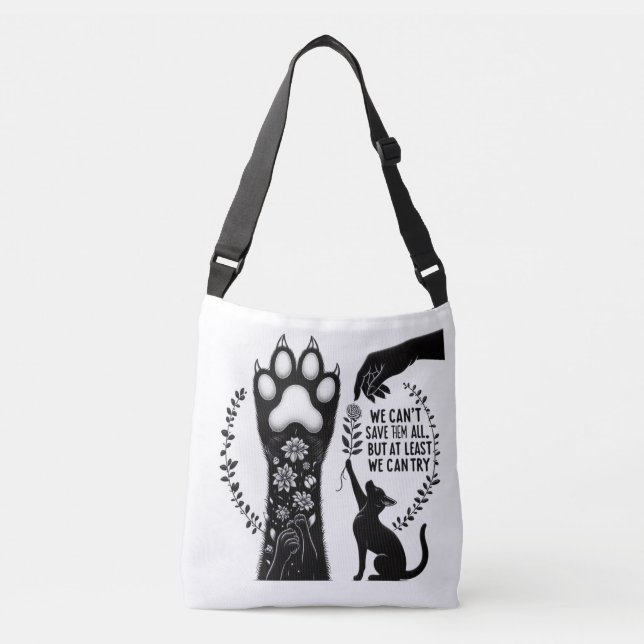 Katzen Crossbody Bag Tragetaschen Mit Langen Trägern (Vorderseite)