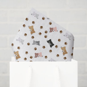 Katzen-Decoupage-Papier, Kätzchen-Feline Seidenpapier