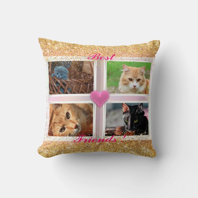 Katzen der Familie - ein beliebtes Geschenk für Ih Kissen (Vorderseite)