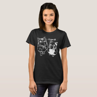 Katzen der Liebe I T-Shirt der Bonnie und Clydes