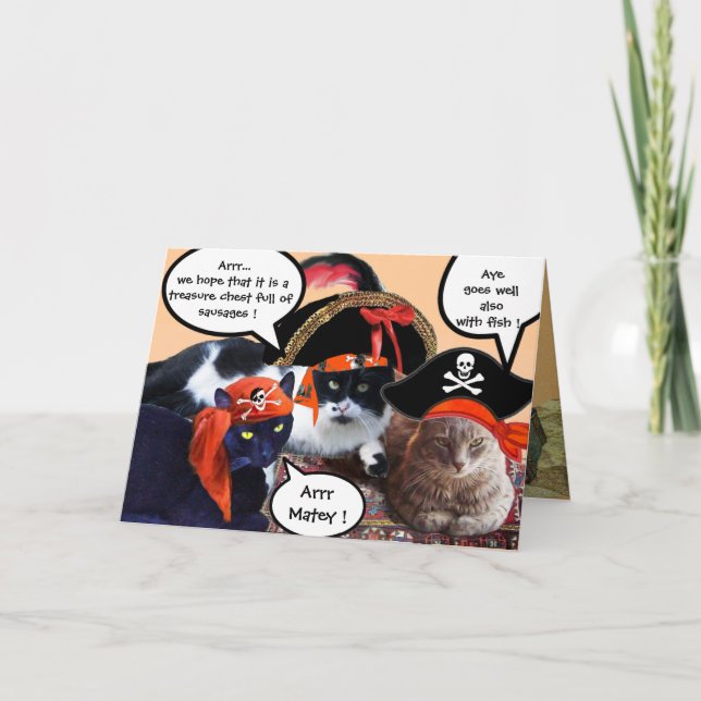 KATZEN DER PIRATE UND KARTEN DER ANTIKEN PIRATEN (Vorderseite)
