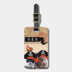 KATZEN DER PIRATE UND KARTEN DER ANTIKEN PIRATEN GEPÄCKANHÄNGER
