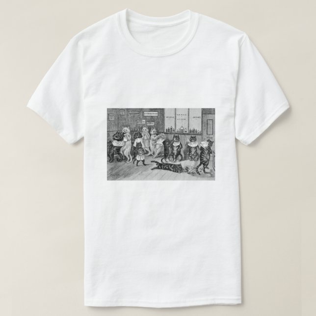 Katzen des Friseurs, Louis Wain T-Shirt (Design vorne)