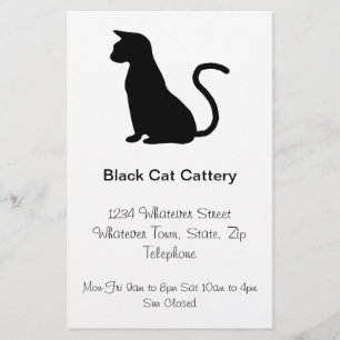 Katzen Design Katzenzucht Flyer