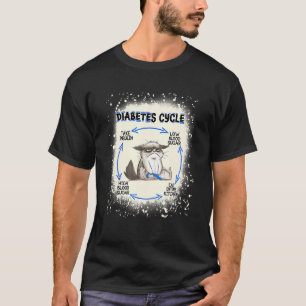 Katzen-Diabetes-Zyklus Diabetes-Bewusstsein Geblei T-Shirt