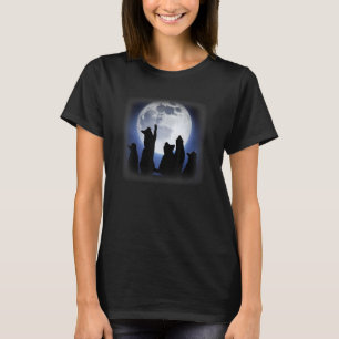 Katzen, die den Mond für Katzen suchen T-Shirt
