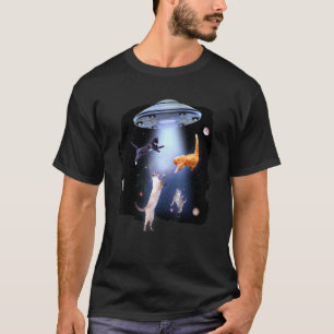 Katzen, die im Weltraum spielen T-Shirt