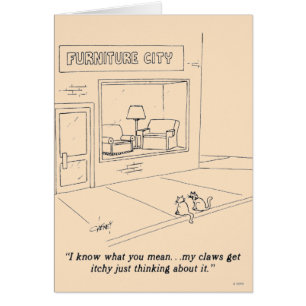 Katzen, die Möbel kratzen