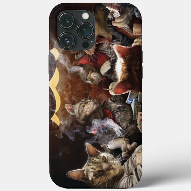 Katzen, die Poker spielen Case-Mate iPhone Hülle (Rückseite)