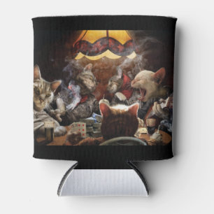 Katzen, die Poker spielen Dosenkühler
