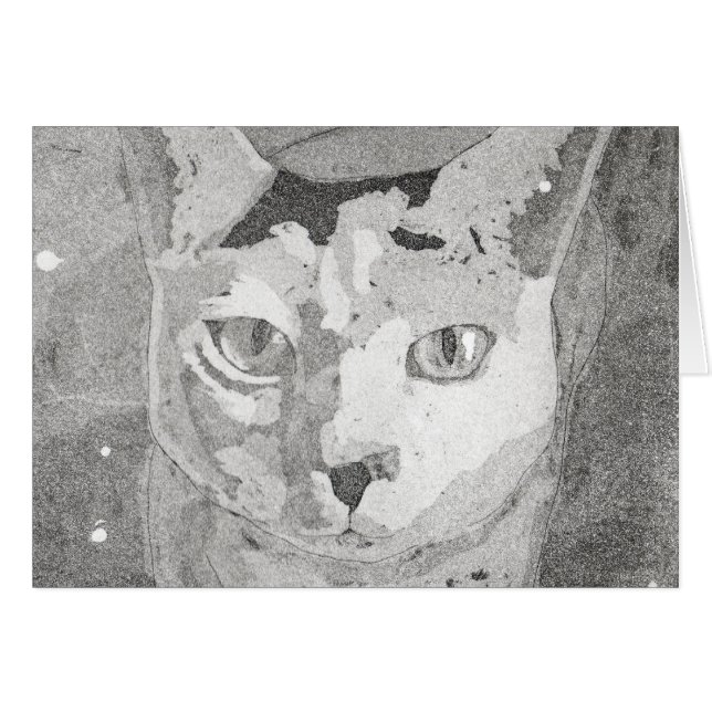 Katzen-Druck (Vorderseite (Horizontal))
