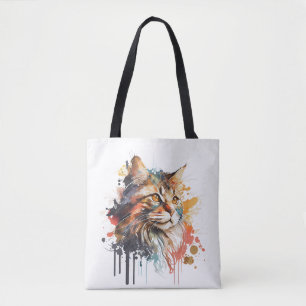 Katzen-Druck für Katzenklatsche Mama Totbeutel Tasche