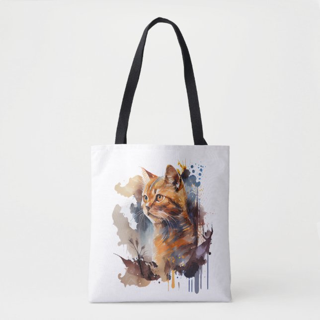 Katzen-Druck für Katzenklatsche Mama Totbeutel Tasche (Vorderseite)