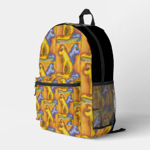 Katzen-Druck-Rucksack  Bedruckter Rucksack
