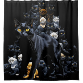 Katzen Duschvorhang