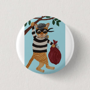 Katzen Einbrecher Button