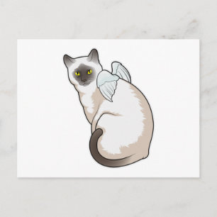 Katzen Engel Flügel Postkarte