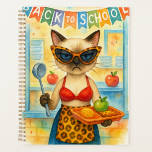 Katzen-Essen-Ausgabe im Thema Rückkehr zur Schule Planer