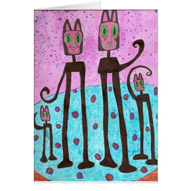 Katzen-Familie - Zeichnen erfolgt durch simo (Vorne)