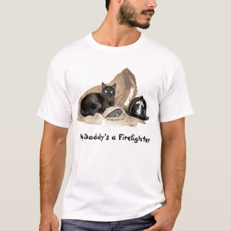 Katzen-Feuerwehrmann T-Shirt