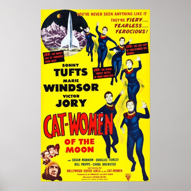 Katzen-Frauen des Mondes Poster (Vorne)