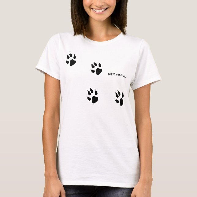 Katzen-Frauen-T - Shirt (Vorderseite)