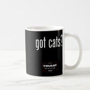 Katzen fressen die Katzen der Hunde - Trump macht Kaffeetasse