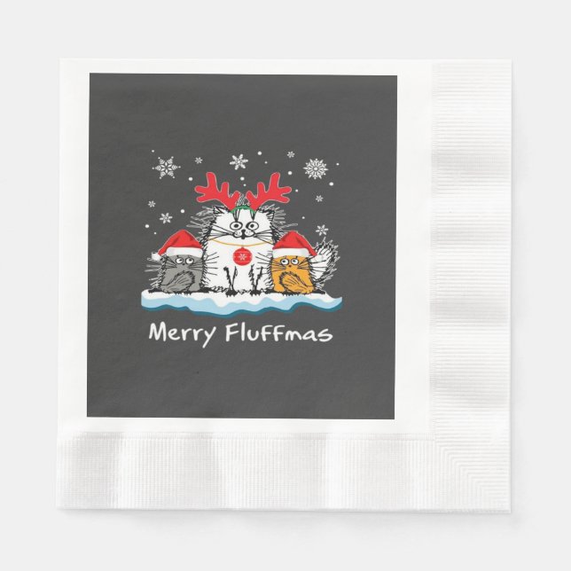Katzen froh  serviette (Vorderseite)