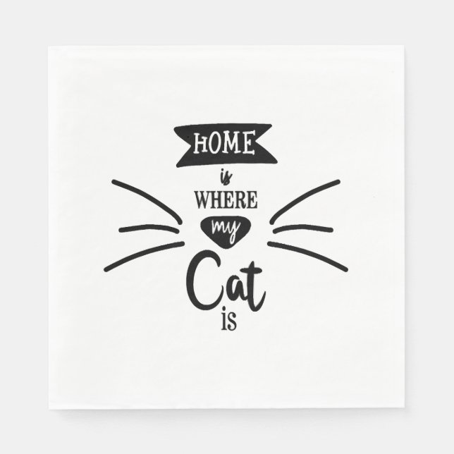 Katzen & Fun Katzen Serviette (Vorderseite)