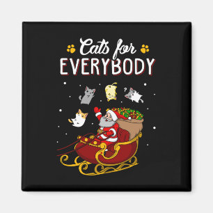 Katzen für alle Katzen Weihnachten Uganda Weihnach Magnet