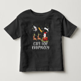 Katzen für alle Weihnachten Katze Funny Xmas Fraue Kleinkind T-shirt