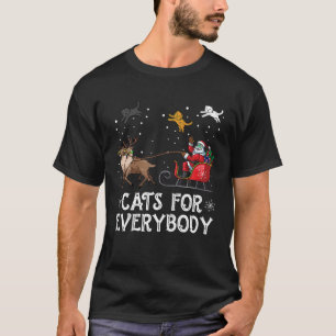 Katzen für alle Weihnachten Katze Funny Xmas Fraue T-Shirt