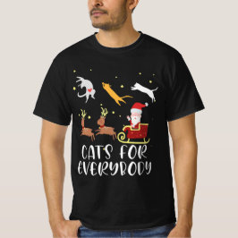 Katzen für alle Weihnachten Katze Funny Xmas Fraue T-Shirt
