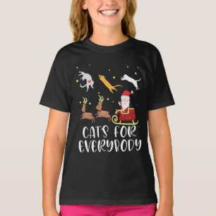 Katzen für alle Weihnachten Katze Funny Xmas Fraue T-Shirt