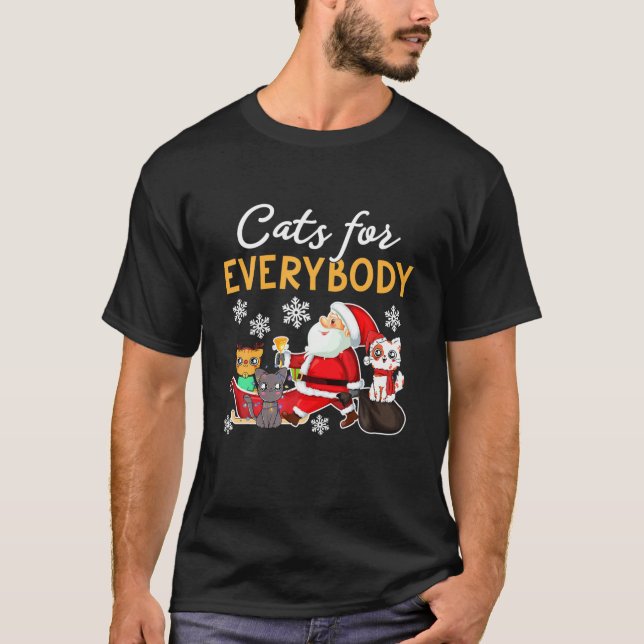 Katzen für alle Weihnachten T-Shirt (Vorderseite)