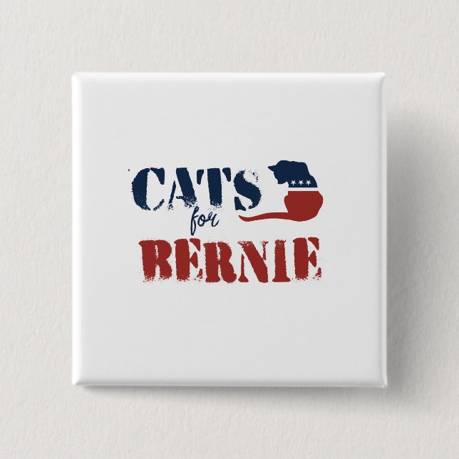 Katzen für Bernie Button (Vorderseite)