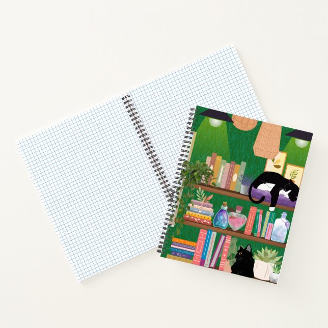 Katzen für Buchhandlungen Notizbuch (Innenseite)