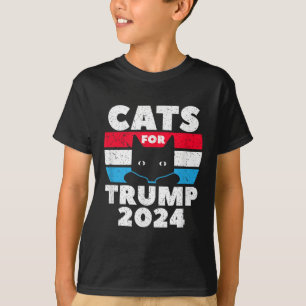 Katzen für die Wahl Trump 2024 T-Shirt