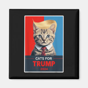 Katzen für die Wahl Trumps 2024 _1 Magnet