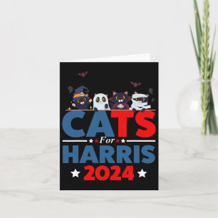 Katzen für Harris - Kamala Harris Halloween Men Wo Karte