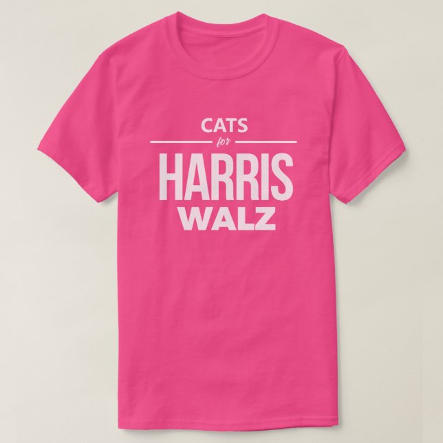 Katzen für Harris Walz T-Shirt (Design vorne)