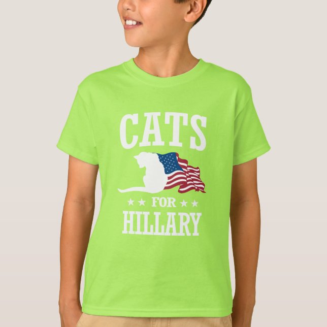KATZEN FÜR HILLARY T-Shirt (Vorderseite)
