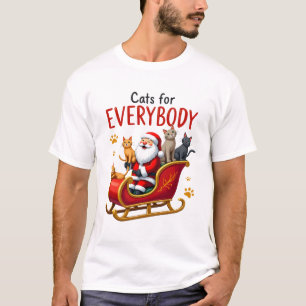 Katzen für jeden Katzen-Weihnachten Hässliches Wei T-Shirt