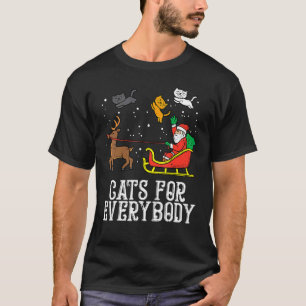 Katzen für jeden Santa Lustige Weihnachten Pjs Xma T-Shirt