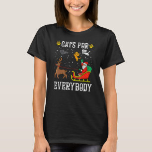 Katzen für jeden Santa Lustige Weihnachten PJs Xma T-Shirt